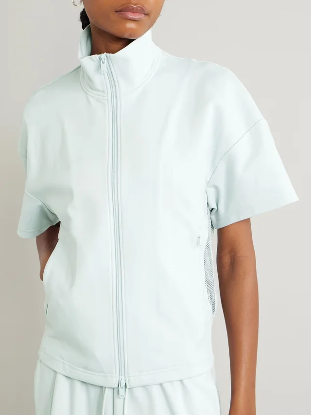 ADIDAS ORIGINALS + Y-3 piqué top in Blue, photo 2 of 2 from NET-A-PORTER (Canada)
