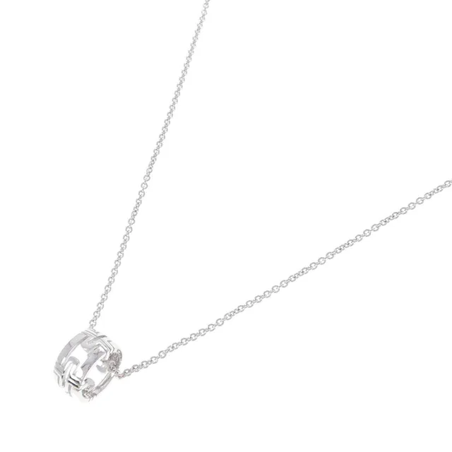 Bvlgari Parentesi 750 White Gold Necklace in White from LuxUness, photo 2 of 2