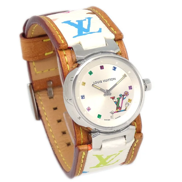Louis Vuitton × Takashi Murakami Tambour Love Monogram Ref. Q12130 in Canvas from AMORE Vintage Tokyo