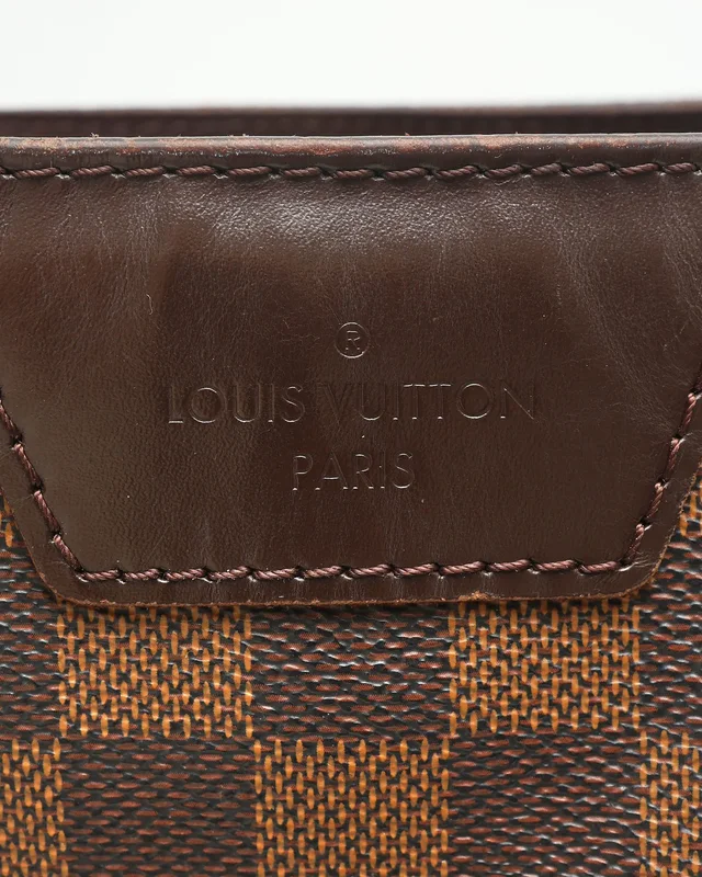Louis Vuitton Damier Ebene Cabas Rivington Tote Bag in Brown Coated canvas from A Retro Tale, photo 6 of 10