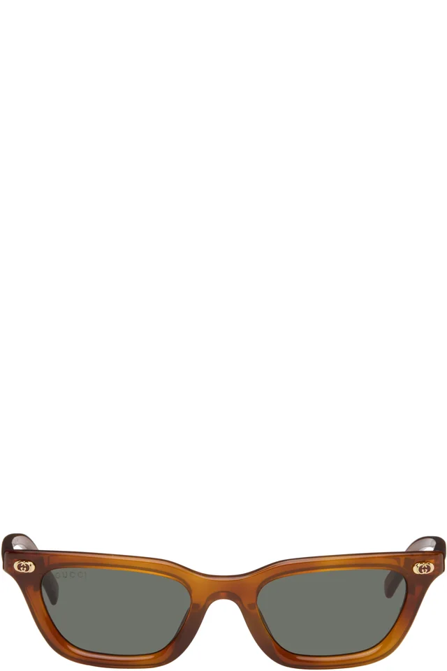 Brown Cat Eye Frame Sunglasses