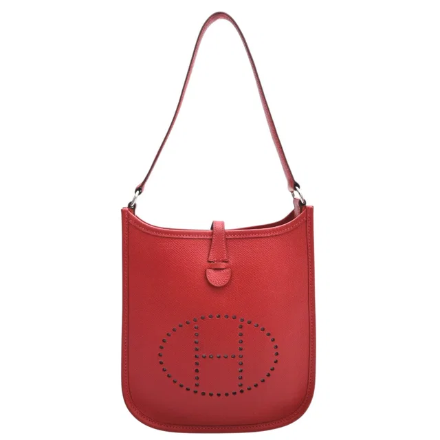 Hermès 2005 Evelyne TPM Rouge Vif in Red Epsom leather from VINTAGE QOO TOKYO