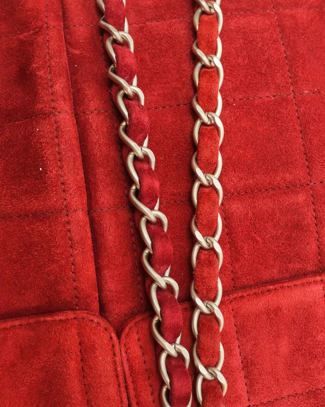 Chanel Square Quilt Mademoiselle Flap Bag in Suede from A Retro Tale, photo 6 of 9