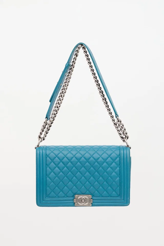 Chanel 2014 Leather New Medium Boy Bag in Leather from VSP Consignment