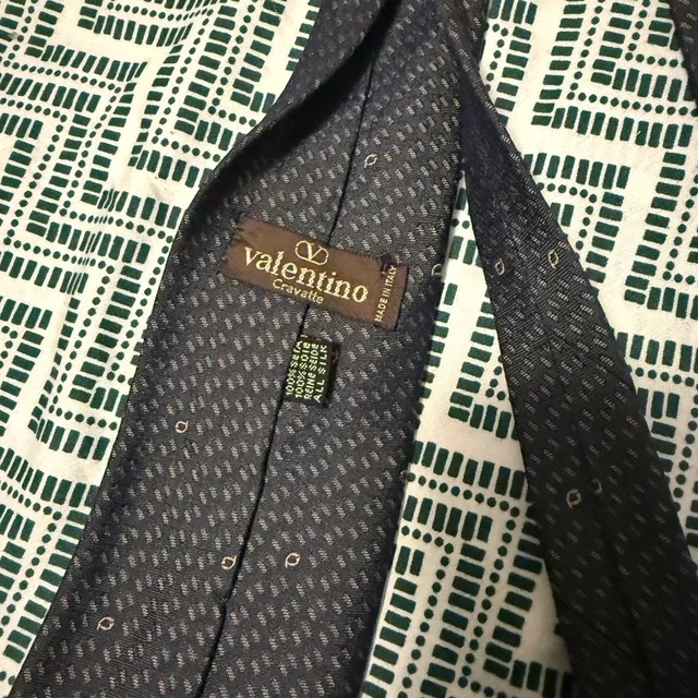 Valentino Garavani Navy And Light Dot Pattern Silk Tie in blue|gray Silk from Poshmark