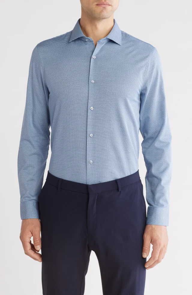 Perry Ellis Slim Fit Double Edge Texture Dress Shirt from Nordstrom Rack, photo 1 of 1