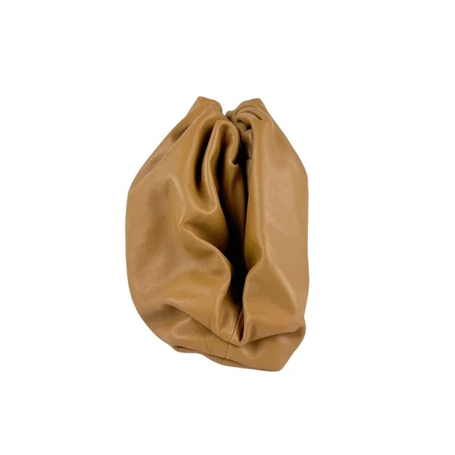 Bottega Veneta Tan Bag Leather The Pouch Camel Clutch in brown|neutral Leather from Poshmark, photo 1 of 1