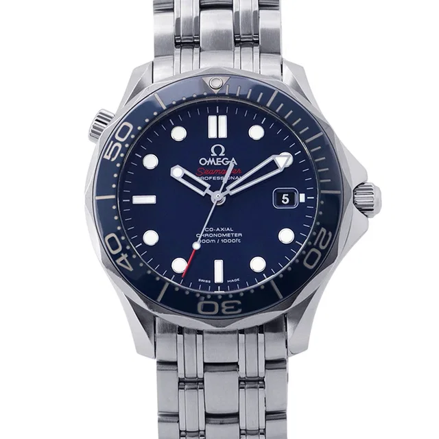 Omega Seamaster300 Co-Axial W41mm Stainless Steel Blue Dial212.30.41.20.03.001 in Blue from GALLERY RARE