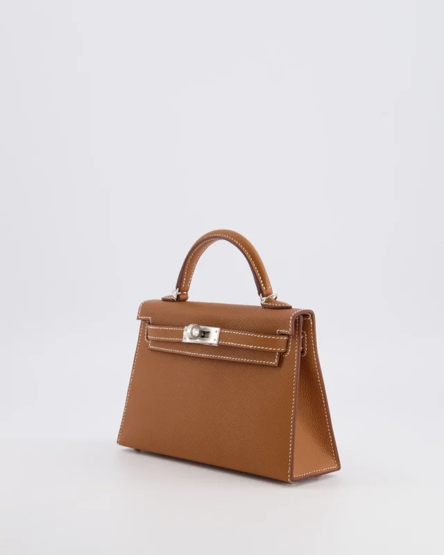 Hermès Mini Kelly II 20 Bag in Gold Epsom leather from Sellier, photo 5 of 21