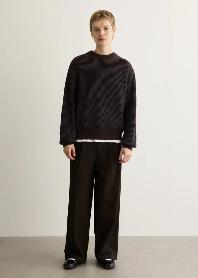 Incu Collection Akuna Fisherman Rib Crew Sweater in Blue from Incu, photo 1 of 1