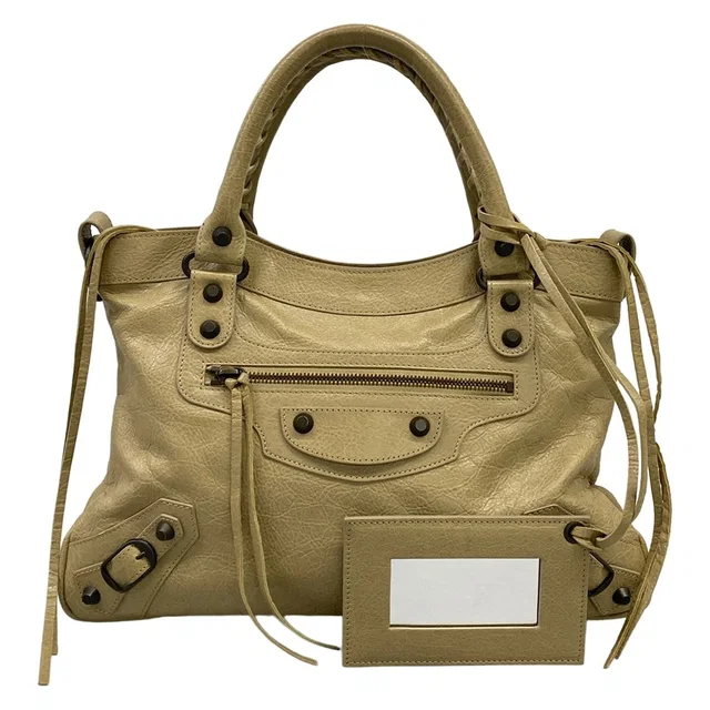 Balenciaga Handbag the Town Beige Leather in Beige Leather from The Reluxe