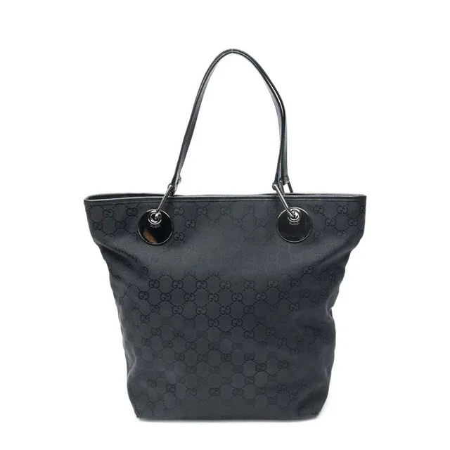 Gucci Eclipse Thor Tote Black GG Canvas in Black Canvas from The Reluxe