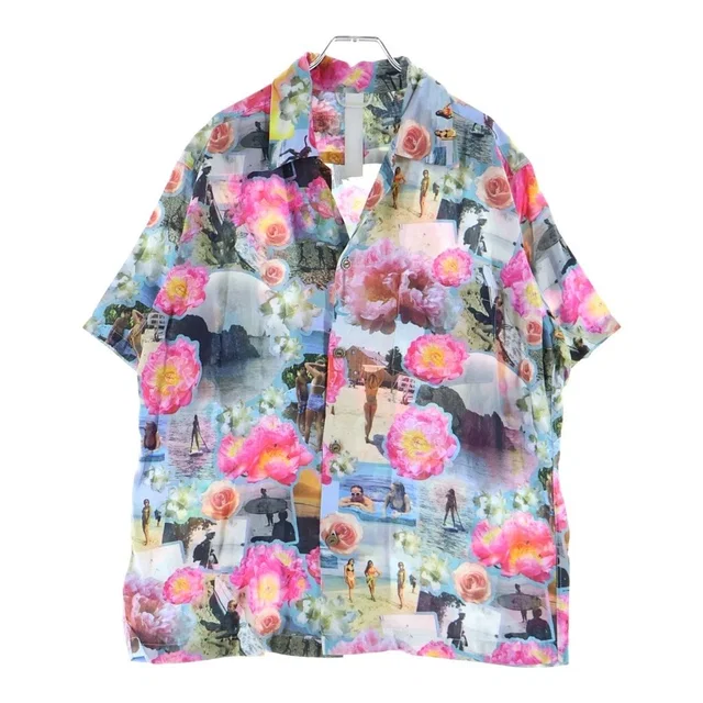 Chrome Hearts Aloha Surf Shirt Smulti All Over Print Short Sleeve Multicolor in Multicolor from The Reluxe