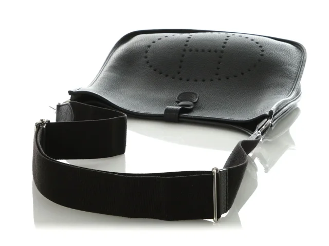 Hermès Clémence Evelyne III GM in Black Clemence leather from Ann's Fabulous Finds, photo 7 of 10