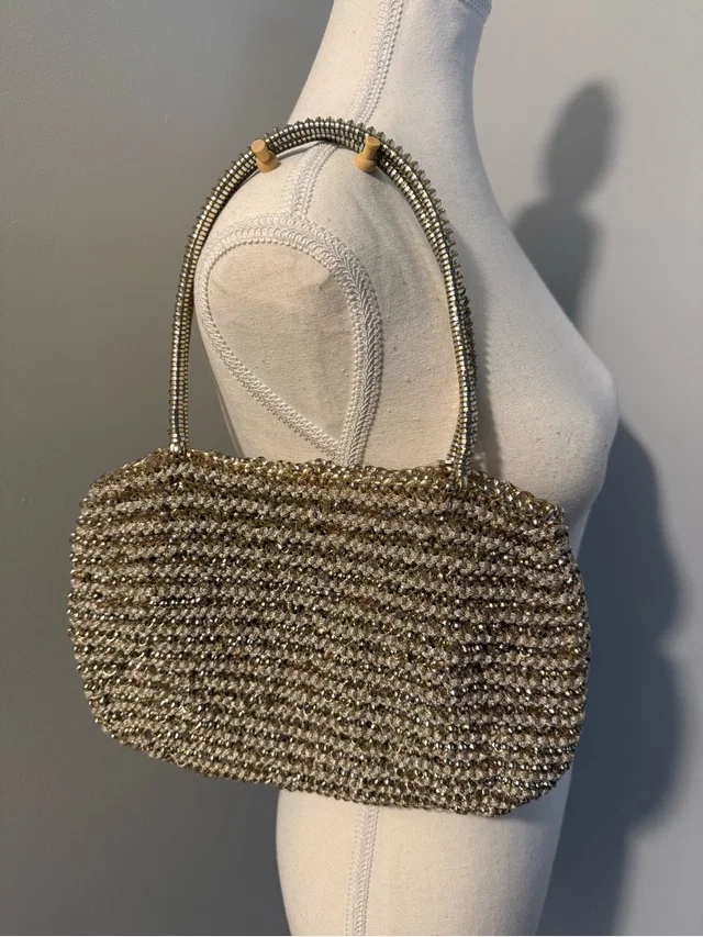 Anteprima Woven Shoulder Bag, Gold And Silver in gold|gray|silver Woven leather from Poshmark