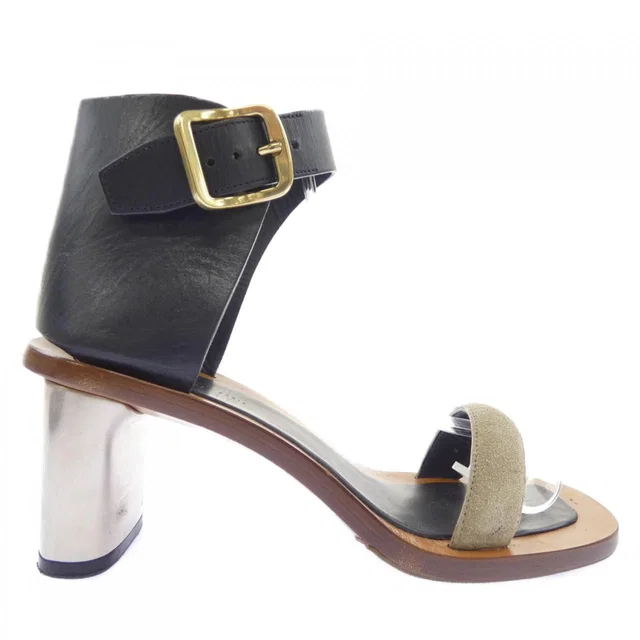 Celine Bang Sandals Black in Black from The Reluxe