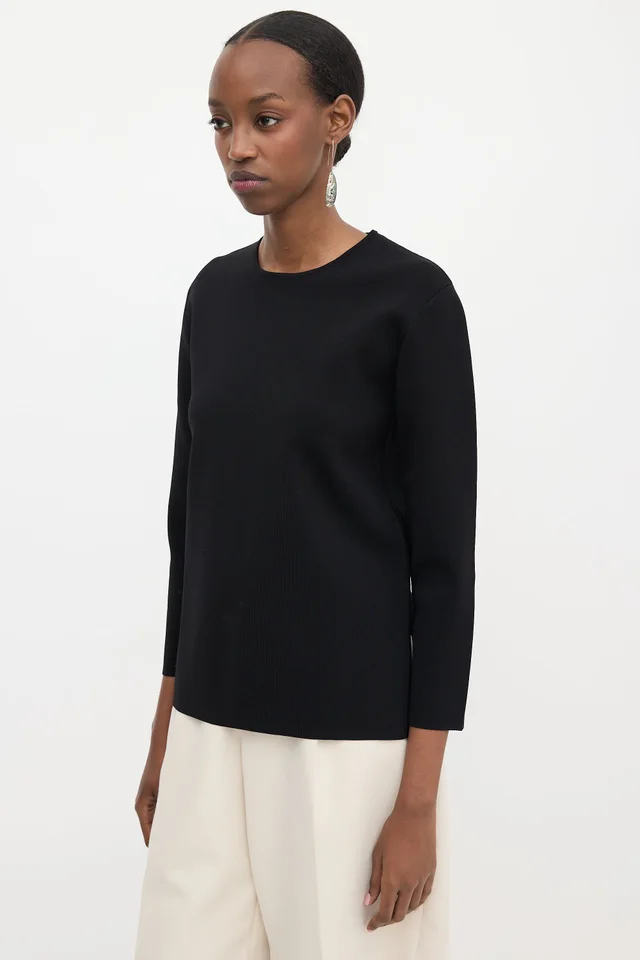 The Row Cropped Jersey Top from VSP Consignment, photo 2 of 2