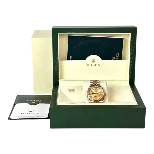 Rolex Datejust 36mm Auto Watch 2 Tone steel/yellow gold/diamond - Full Set in Yellow from Luxury Promise
