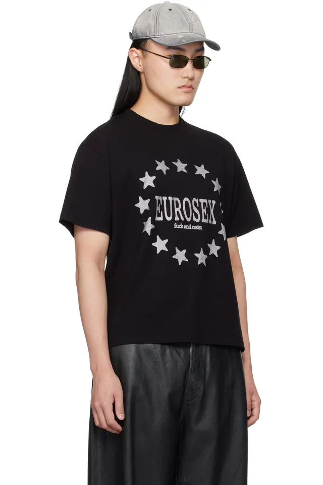 Carne Bollente SSENSE Exclusive Black Printed T-shirt, photo 2 of 4 from SSENSE