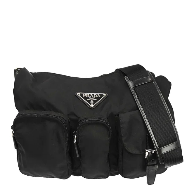 Prada Black Nylon Shoulder Bag in Black Nylon from AMORE Vintage Tokyo