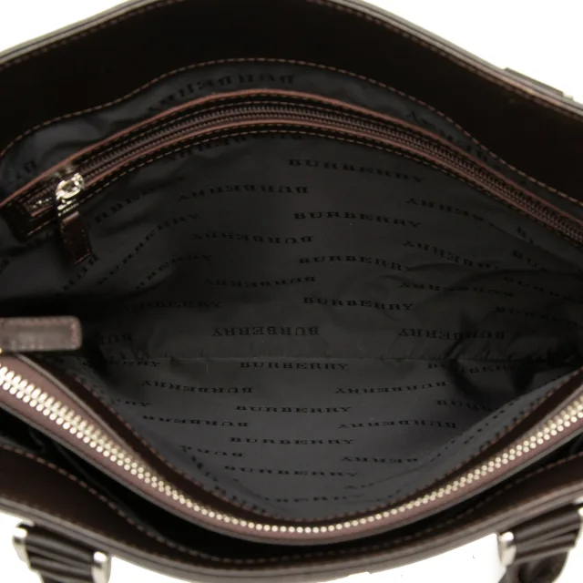Beige Burberry House Check Canvas Tote in Beige Canvas from Designer Revival, photo 4 of 6