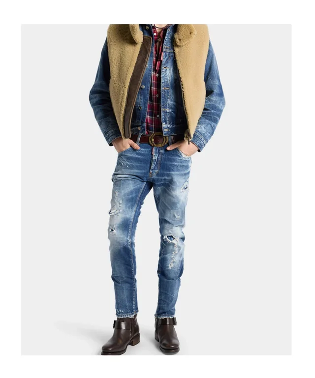 Dsquared2 Brando classic Teddy jeans, photo 3 of 5 from SENSER