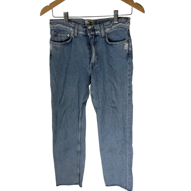Acne Studios Boy Indigo Fray Distressed Boyfriend Jeans Blue 24/32 Made In Italy in blue Denim from Poshmark