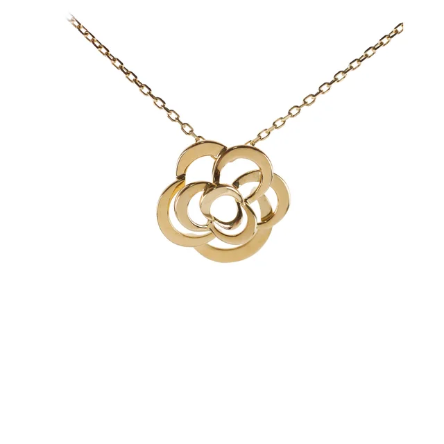 Chanel Fil De Camelia Necklace 18K Yellow Gold J2925 in Yellow from The Purse Affair