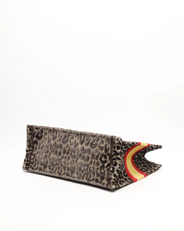 Dior Large Leopard Mizza Book Tote Bag in Velvet from A Retro Tale, photo 5 of 11
