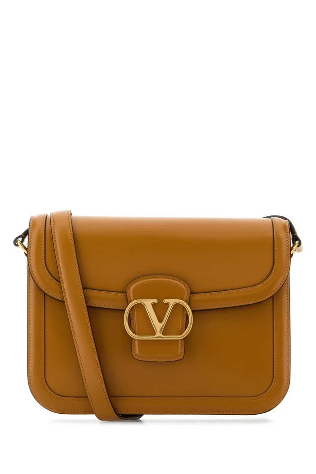 Valentino Garavani Shoulder Bag — Tan in Brown Nappa leather from HEWI