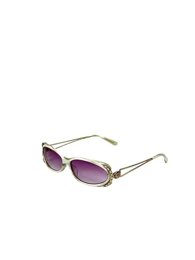 Versace Slim Concrete Marble Vintage Sunglasses in white from Grailed
