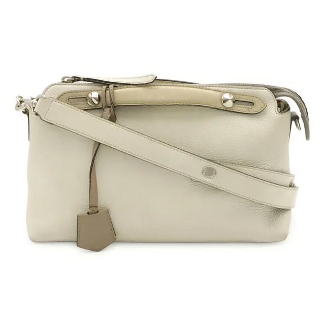 Fendi Cream Leather Shoulder Bag in White Leather from Poshmark