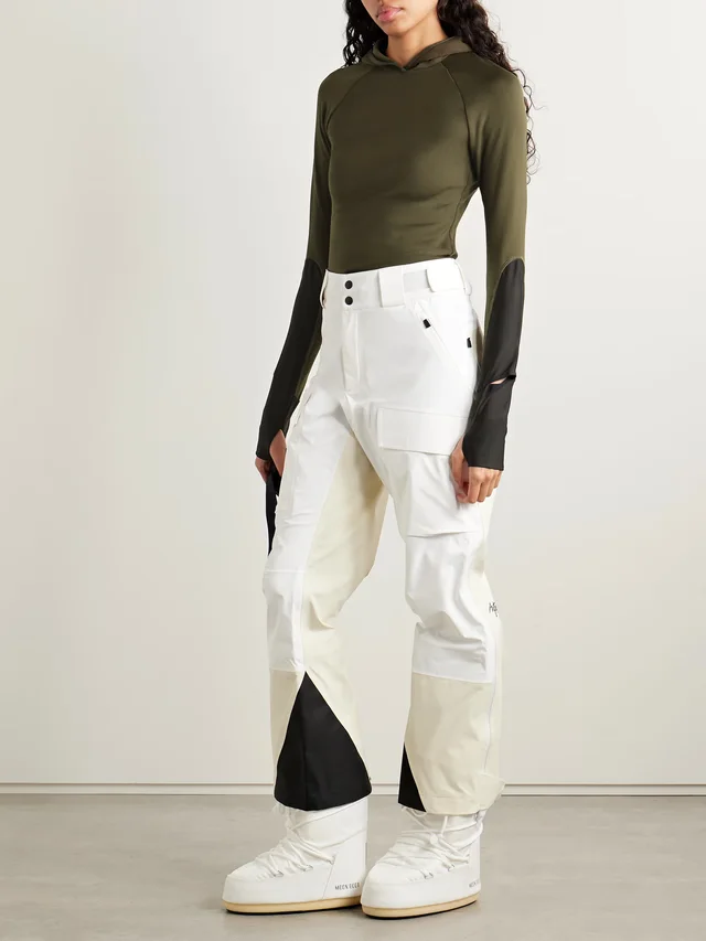 AZTECH MOUNTAIN Paneled stretch-jersey hoodie in Green, photo 2 of 2 from NET-A-PORTER (Canada)