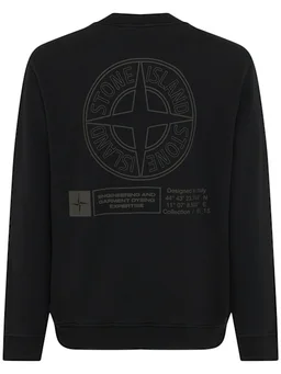 Stone Island Crewneck sweatshirt with long sleeves in 0% Cotton, photo 4 of 5 from LUISAVIAROMA