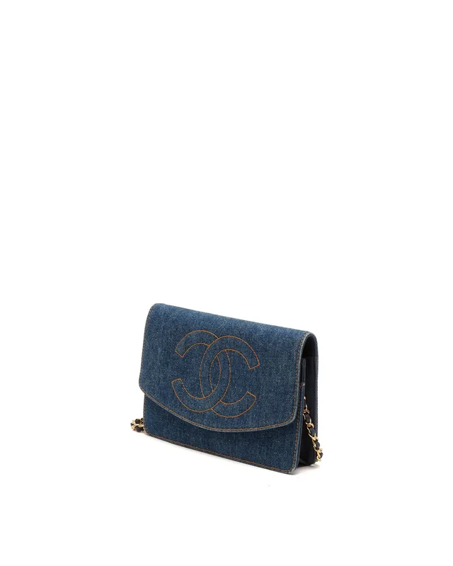 Chanel Timeless Denim Wallet on Chain Bag in Denim from A Retro Tale, photo 2 of 2