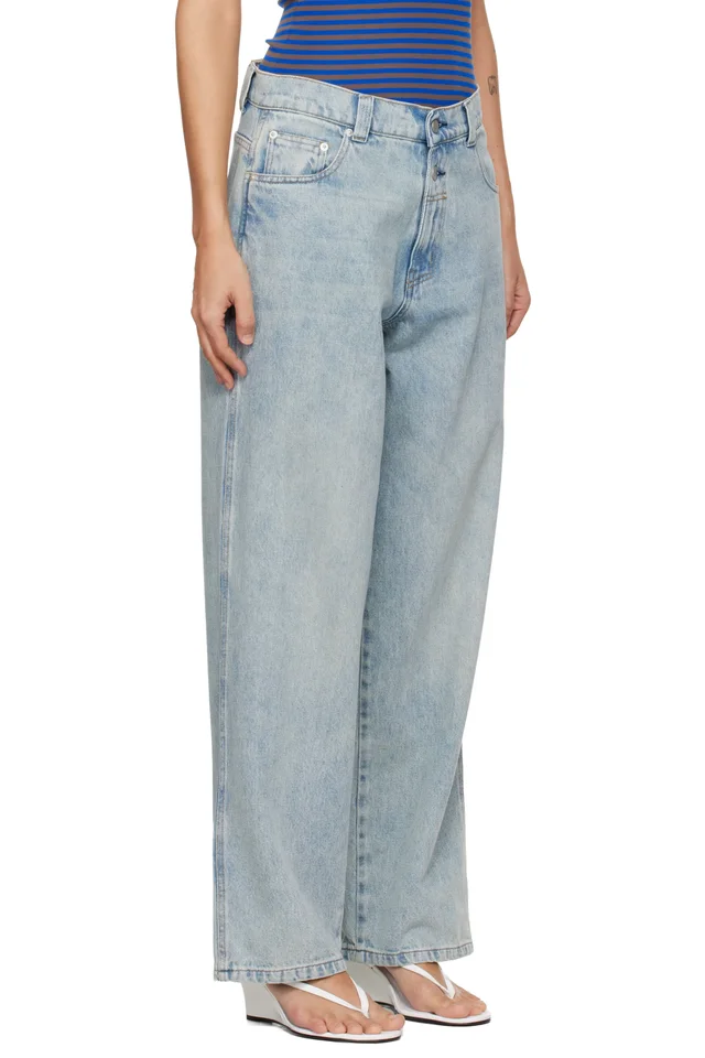 Gimaguas Blue Baggy Jeans, photo 2 of 4 from SSENSE