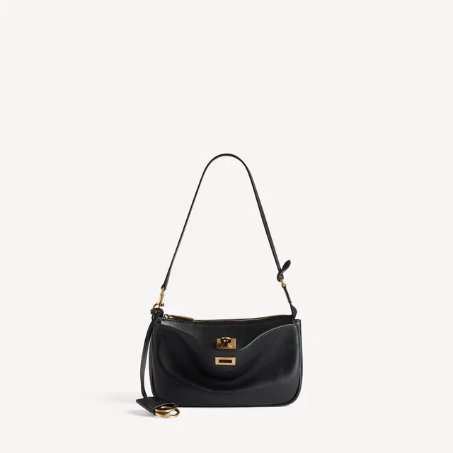 Balenciaga H26 Shoulder Bag — Black Leather in Black Leather from HEWI