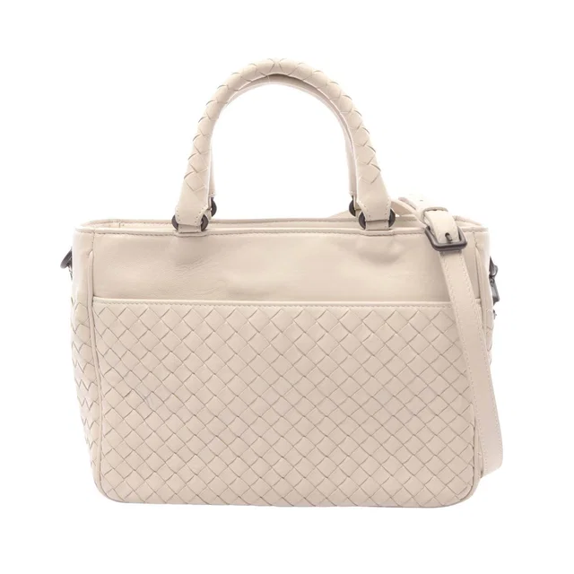 Bottega Veneta Intrecciato Leather 2way Handbag in Woven leather from LuxUness