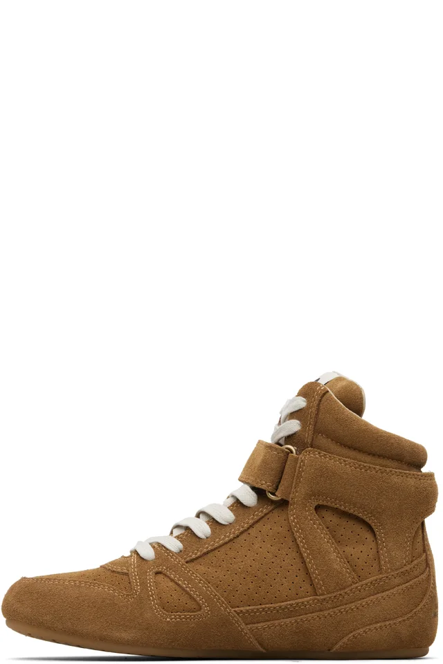 Isabel Marant Brown Senny High Sneakers, photo 3 of 4 from SSENSE