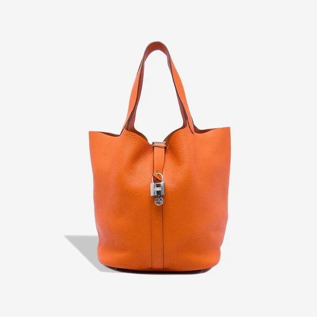 Hermès Picotin 26 Clémence Orange H in Orange Clemence leather from SACLÀB, photo 2 of 5