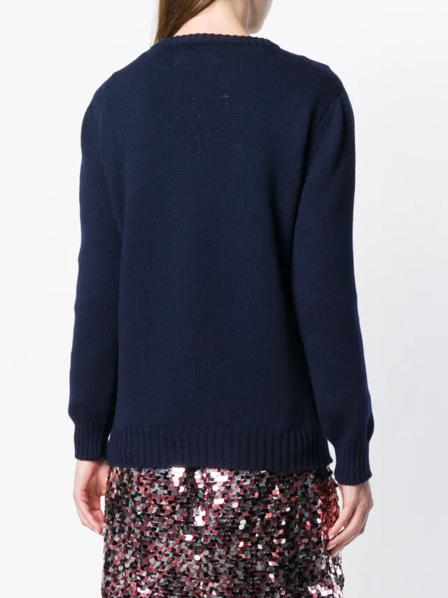 Alberta Ferretti knitted jumper in Blue, photo 4 of 5 from FARFETCH