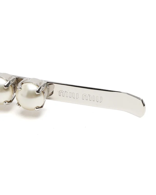 Miu Miu Pearl & Rhinestone Headband from A Retro Tale, photo 5 of 5
