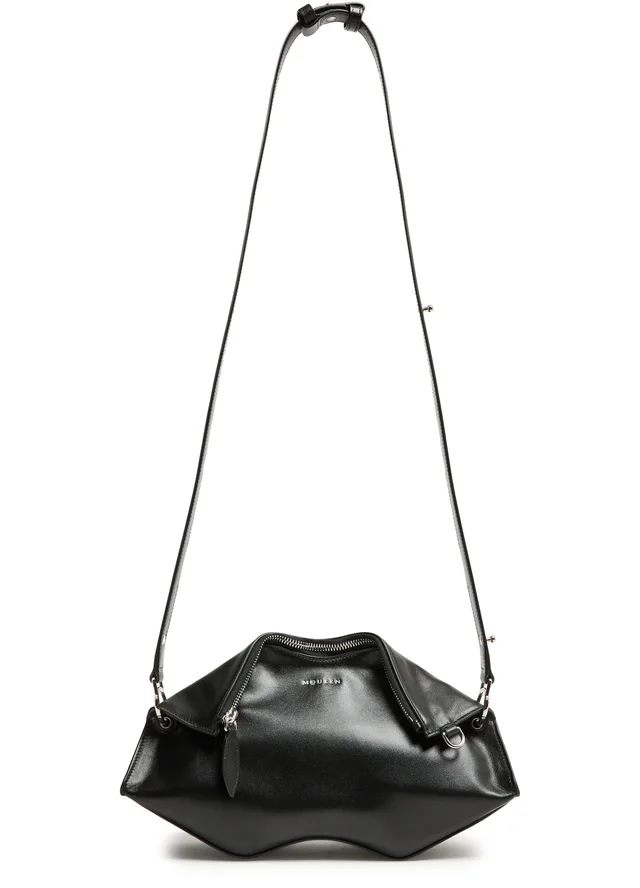 MCQUEEN Manta clutch bag in Black Calf leather, photo 6 of 8 from 24S (US)
