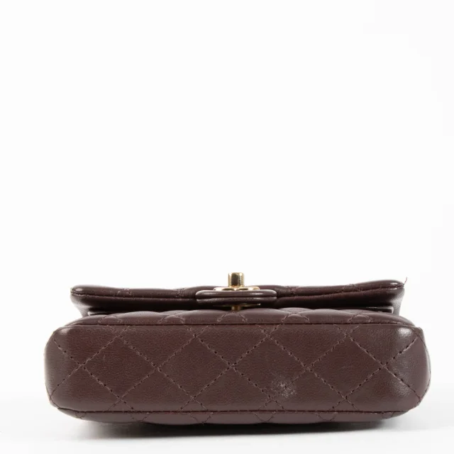 Chanel Burgundy Lambskin Nano Classic Bag Charm in Burgundy Lambskin from Labellov, photo 5 of 6