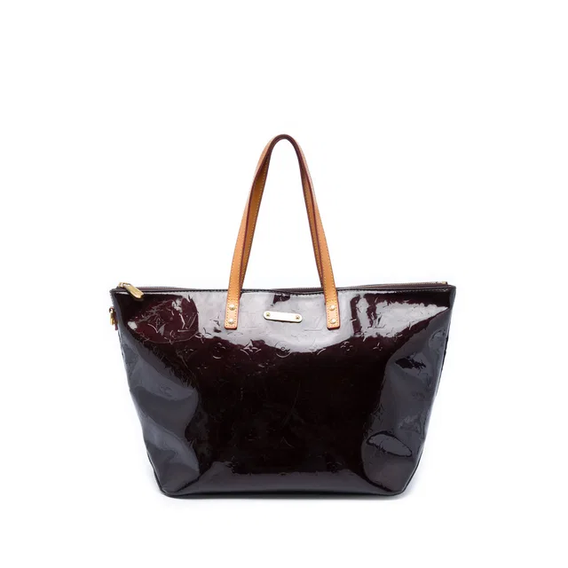 Purple Louis Vuitton Monogram Vernis Bellevue GM Tote Bag in Purple Leather from Designer Revival