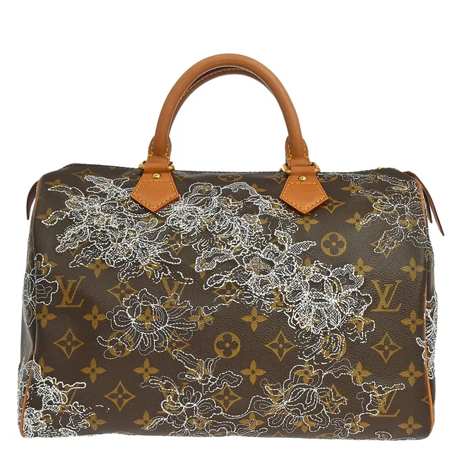 Louis Vuitton 2007 Monogram Dentelle Speedy 30 Handbag M95398 in Coated canvas from AMORE Vintage Tokyo