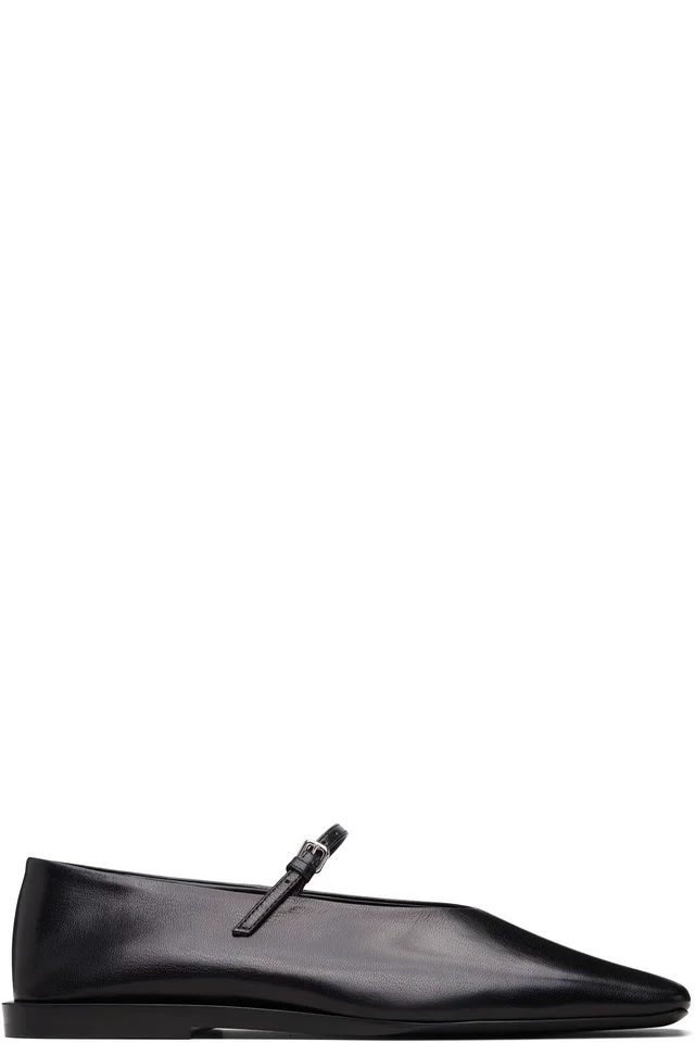Jil Sander Black Buckle Strap Ballerina Flats from SSENSE, photo 1 of 1