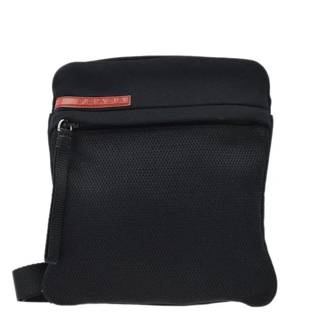Prada Sports Black Shoulder Bag in Black Nylon from AMORE Vintage Tokyo