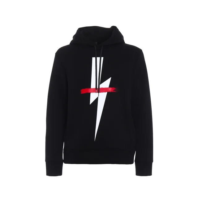 Neil Barrett Neil Barret Logo Hooded Sweatshirt, photo 2 of 8 from Balardi