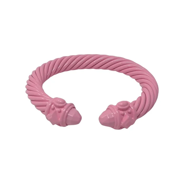 David Yurman Mate Pink Aluminum Wide Renaissance Cable Cuff in pink from Poshmark